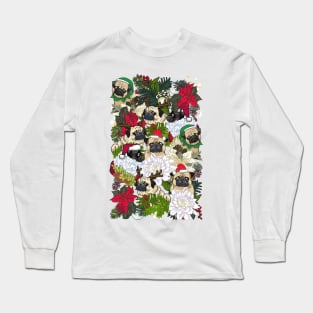 Because Christmas Pug Long Sleeve T-Shirt